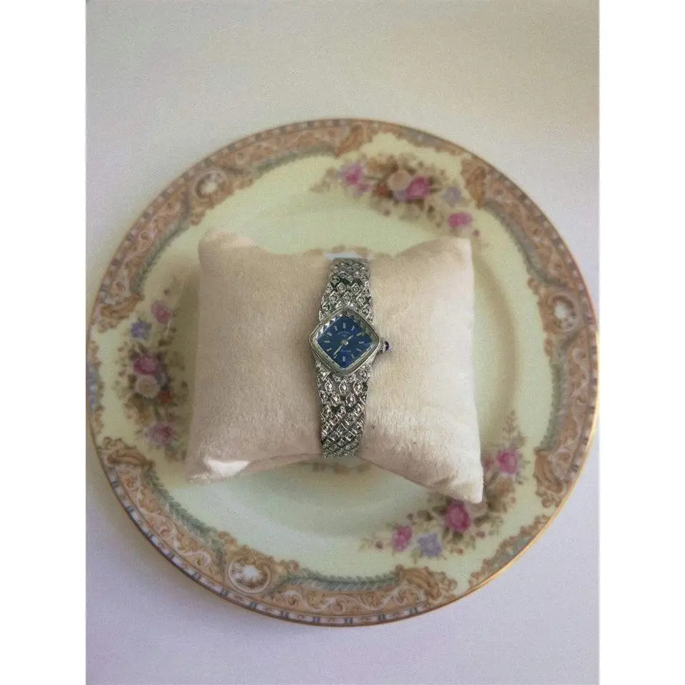 Rotary Blue and Silver Watch