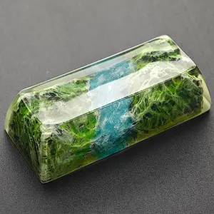 ULTRAEQUIP Artisan Series Resin Handmade Keycaps, 2.25U Size, Nature Theme, Luminous Translucent Caps for Mechanical Keyboard Shift & Enter Keys
