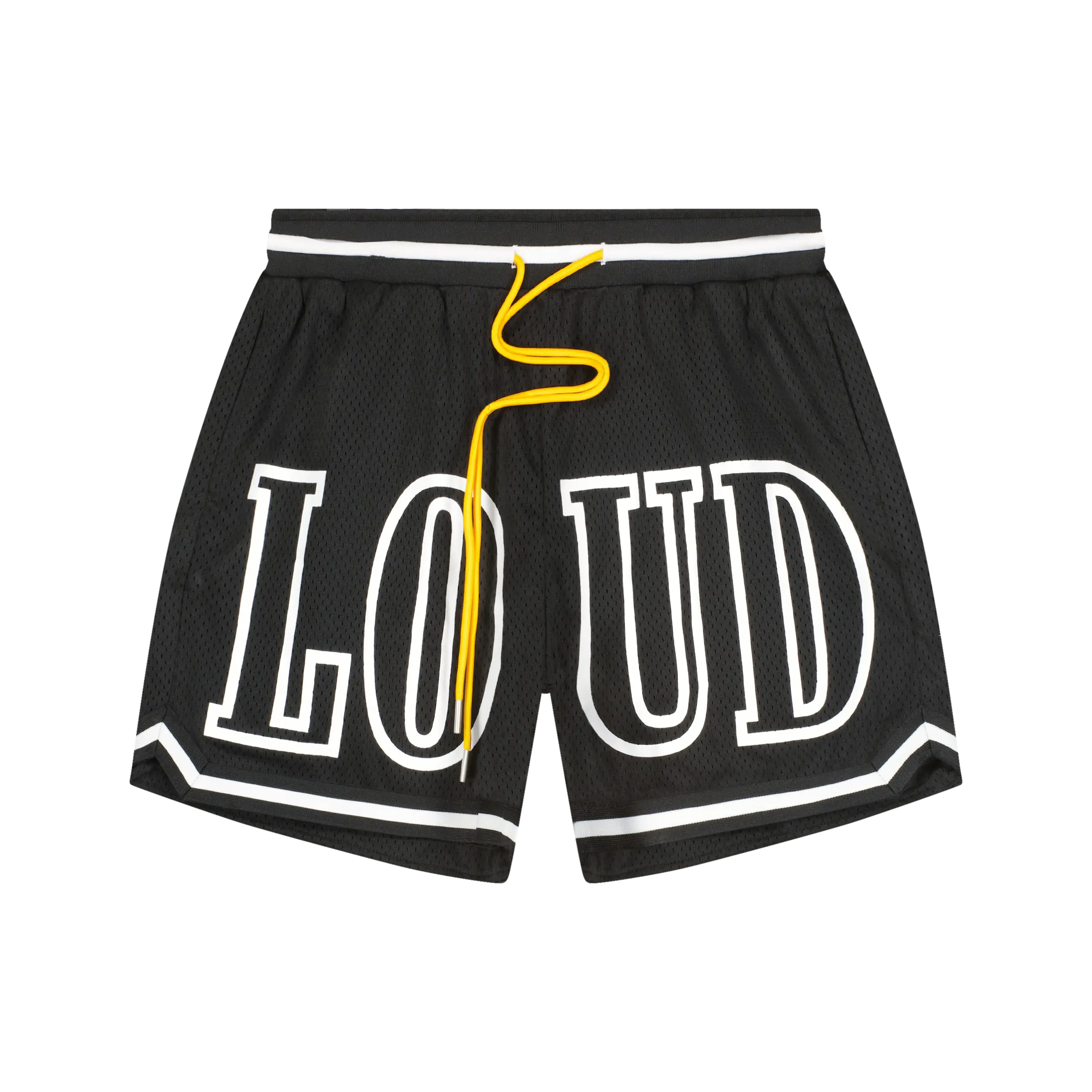 RL Loud Black Mesh Shorts