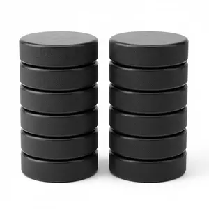 Official Regulation Ice Hockey Pucks (12 Pcs) – Vulcanized Rubber for Ice Hockey, Anti-Slip Woodworking Bench Cookies, Automotive Lift Pads, and Universal DIY Spacers,3" Diameter 1" Thickness,6Oz