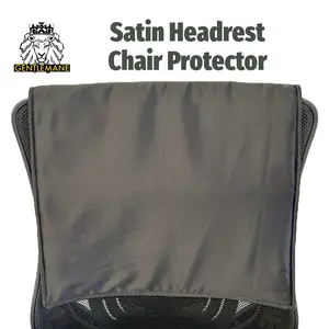 Satin Lined Headrest for Recliners, Sofas, Theater Chair, Executive Chair and RV Chairs Non-slip Black