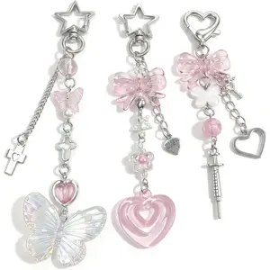 JOKG AGEN KGEN Novelty keychains Aesthetic Y2K Keychain Charms Stylish Keychains Accessories for Women Bag Purse Gifts