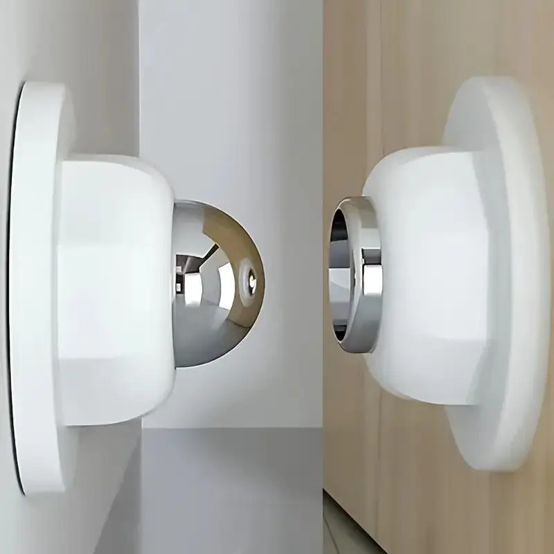 Magnetic Door Stopper, Strong Magnetic Hold, Easy Installation, Convenience Door Stopper, Durable Construction, Versatile Door Hardware for Home, Office, Hotel, Apartment, Dormitory
