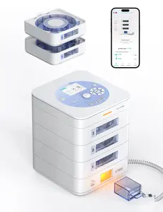 42-Day Smart Automatic Pill Dispenser with App Control, Upgraded LCD Display, Key Lock, Sound & Light Alerts – Ideal for Medications, Vitamins & Supplements-White (3 Tray)