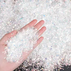 Christmas Artificial Flake Fake Snow Twinkles Fake Snow Decoration Powder Filler Craft Sparkling Snow for Christmas Party Holiday Decoration(White,200 g)