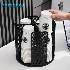 Space-Saving Plastic Cup Holder Organizer, Stackable Design, Durable Material, Easy to Clean, Ideal for Home, Office, Kitchen, Bar, Bathroom Accessory