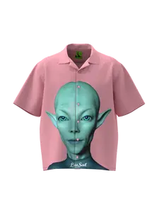 Pink Alien Ai button Up