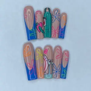 Plankton Theme Press On Nails