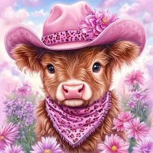 Cow Pattern DIY Diamond Arts Colorful Painting Kit without Frame, DIY 5D Diamond Arts Colorful Painting Kit, Wall Art Decor for Home Living Room Bedroom, Handicraft, Diamond Painting Kits