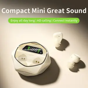 Wireless Earbuds, Mini Invisible Sleep Earphones, Side Sleeping Headset with Microphone, HiFi Sound Quality, Multiple Colors, Compatible with All Smartphones