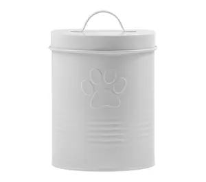 10 Strawberry Street Retro Metal Pet Treat Canister, Large