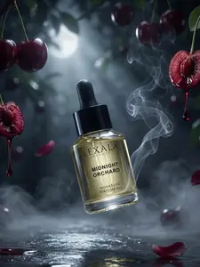 Midnight Orchard Perfume Oil - 30 ml - Women's Fragrance Oil - Palo Santo - Rose Damascena - Black Cherry