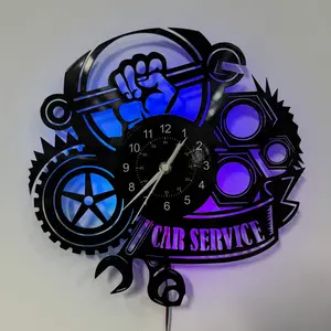 LED Wall Clock with Auto Repair Tool Theme, Perfect Living Room or Office Decor, Ideal Gift for Special Occasions