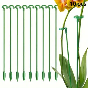 Plant Support Stakes, Plastic & Fiberglass Plant Support Stakes, Garden Sticks for Orchids, Indoor Potted Plants & Flowers, Modern, Climbing Plants Outdoor, Climbing Planting Stand, Tomato Trellis-Clips, Garden Supplies