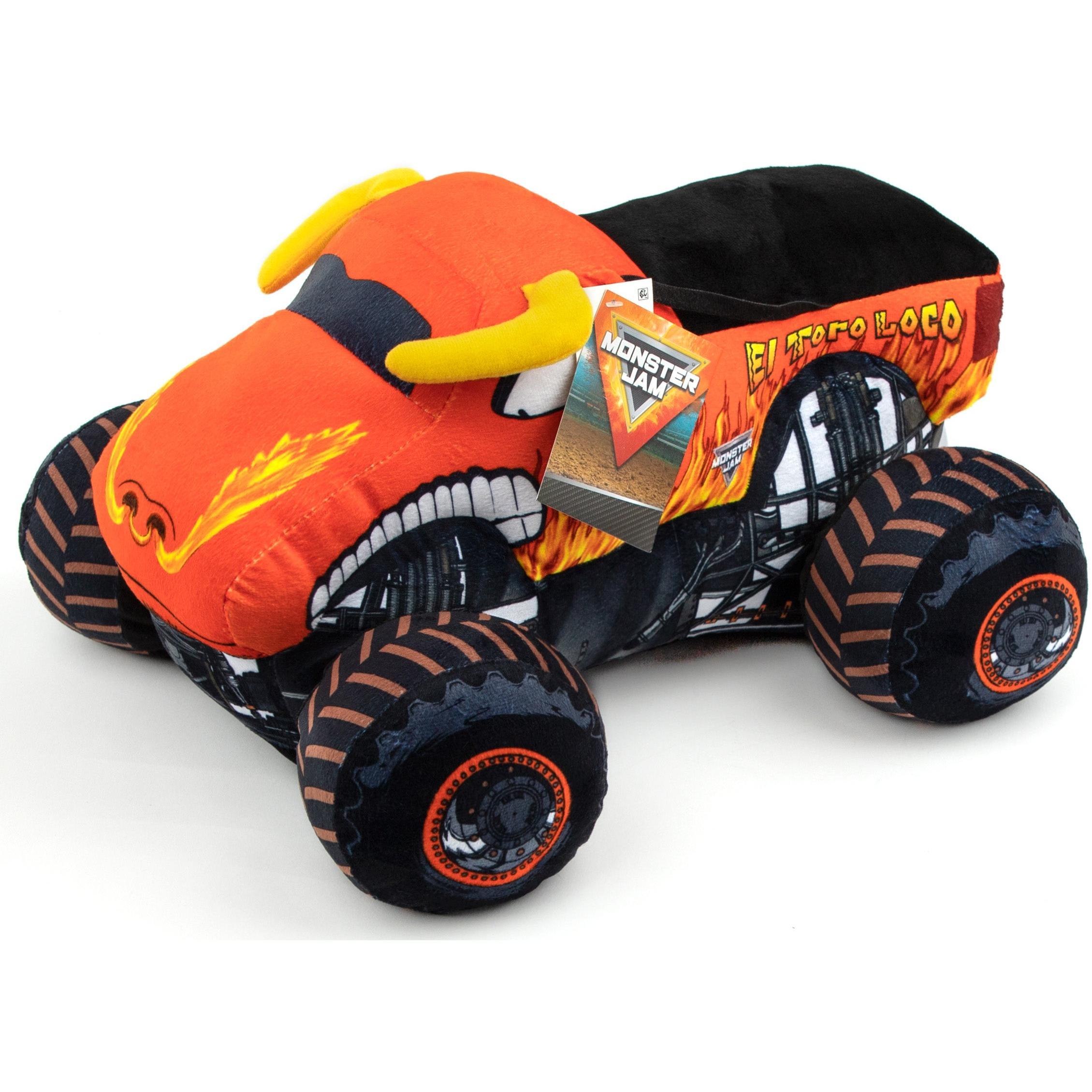 Jay Franco Monster Jam Plush Stuffed El Toro Loco Pillow Buddy
