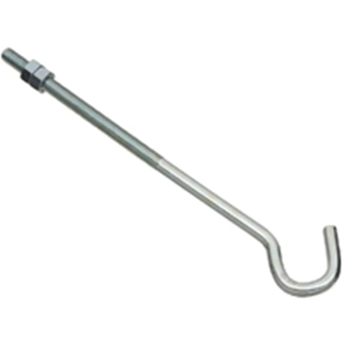212 MAIN U-Shaped Hook Bolt with 2 Hex Nuts, 0.37 x 10 in Zinc-Coated Steel Bolt with Machine Threads for Indoor/Outdoor Use, Bolts