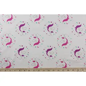 $30 Whole 8 Yard Bolt Liquidation Emma & Mila Unicorn Cameo Fabric in Iris for Camelot Fabrics