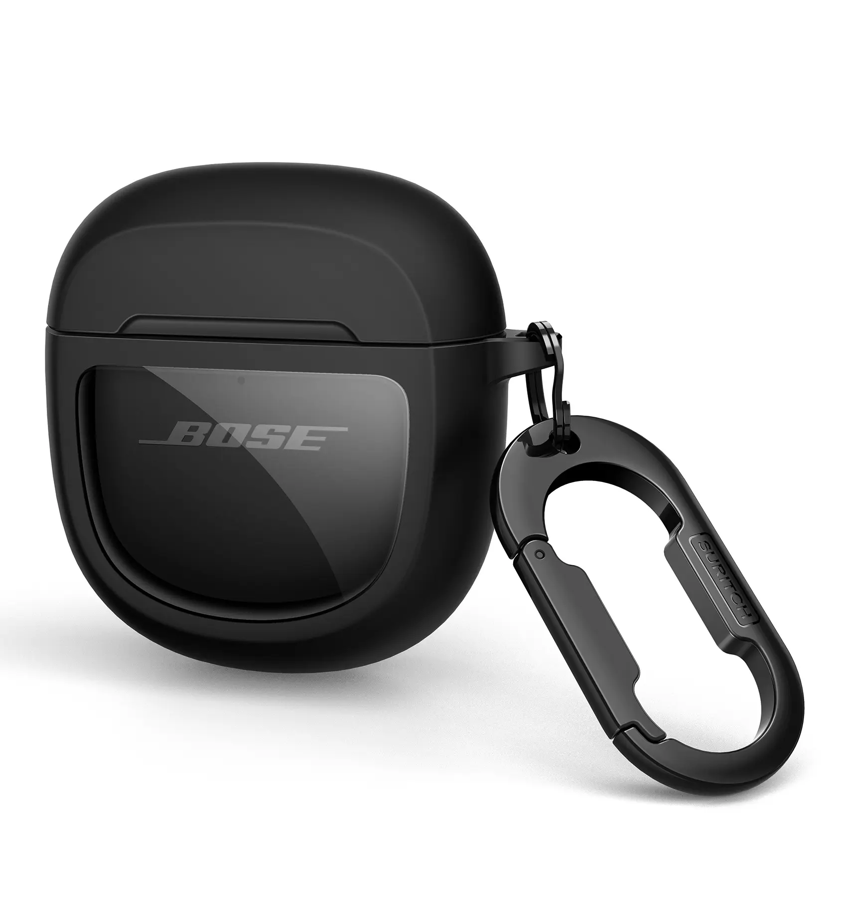 SURITCH Protective Cases for Bose QuietComfort Earbuds II 2022 / QuietComfort Ultra/Ultra Earbuds 2nd Gen, Shockproof Case Cover for Bose QC ii 2 & Ultra Case Accessories with Carabiner[ONLY CASE, Earbuds NOT Included]