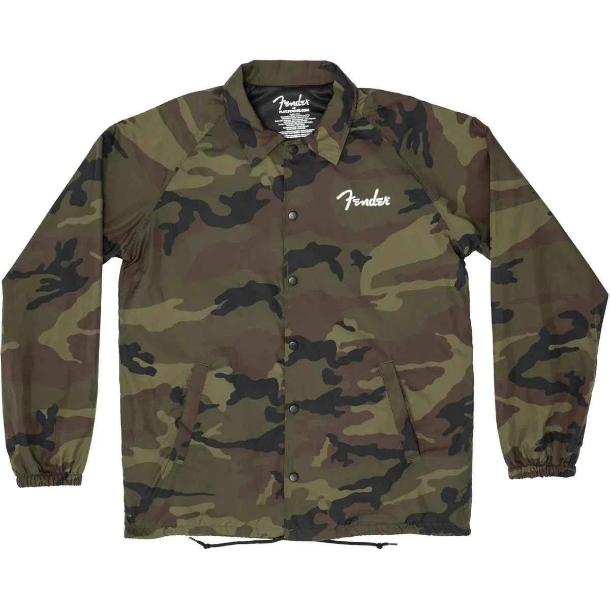 Men's Fender Camouflage Coaches Coat - Casual Streetwear Garment, Small Tops, Coats