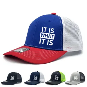 Unisex Adjustable Breathable Polyester Mesh Trucker Hat - Casual Outdoor Baseball Cap with Sun Protection and All-Day Wearability