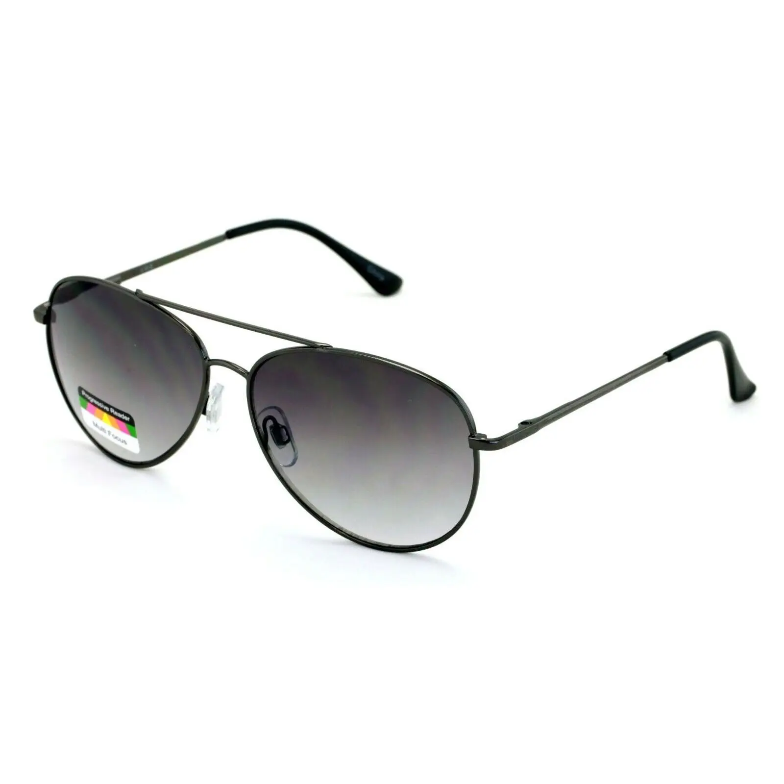 Aviator Progressive No Line Reading Glasses Tri-Focal Reader Outdoor Sunglasses