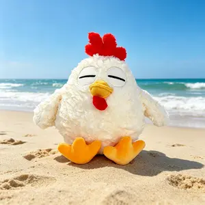 Cute Cartoon Gurgling Chicken Plush Toy, Proud and Majestic Rooster Doll