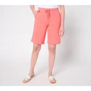 Denim & Co. Active French Terry Pull-On Bermuda Shorts