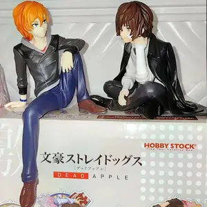 Anime Bungo Stray Dogs Dazai Osamu Figurine Nakahara Chuuya Action Figures PVC Model Collection Noodle Stopper Birthday Gifts