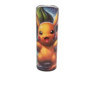 Stylish Pokemon Stainless Tumbler - Perfect for Fans - 20 oz. Capacity - Water Bottles, Flasks