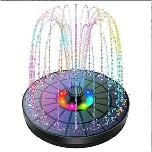 Solar Bird Bath Fountain Pump, 1.4W Floating Water Fountain with 4 Spray Nozzles, Eco-Friendly Garden Decor for Pond & Pool