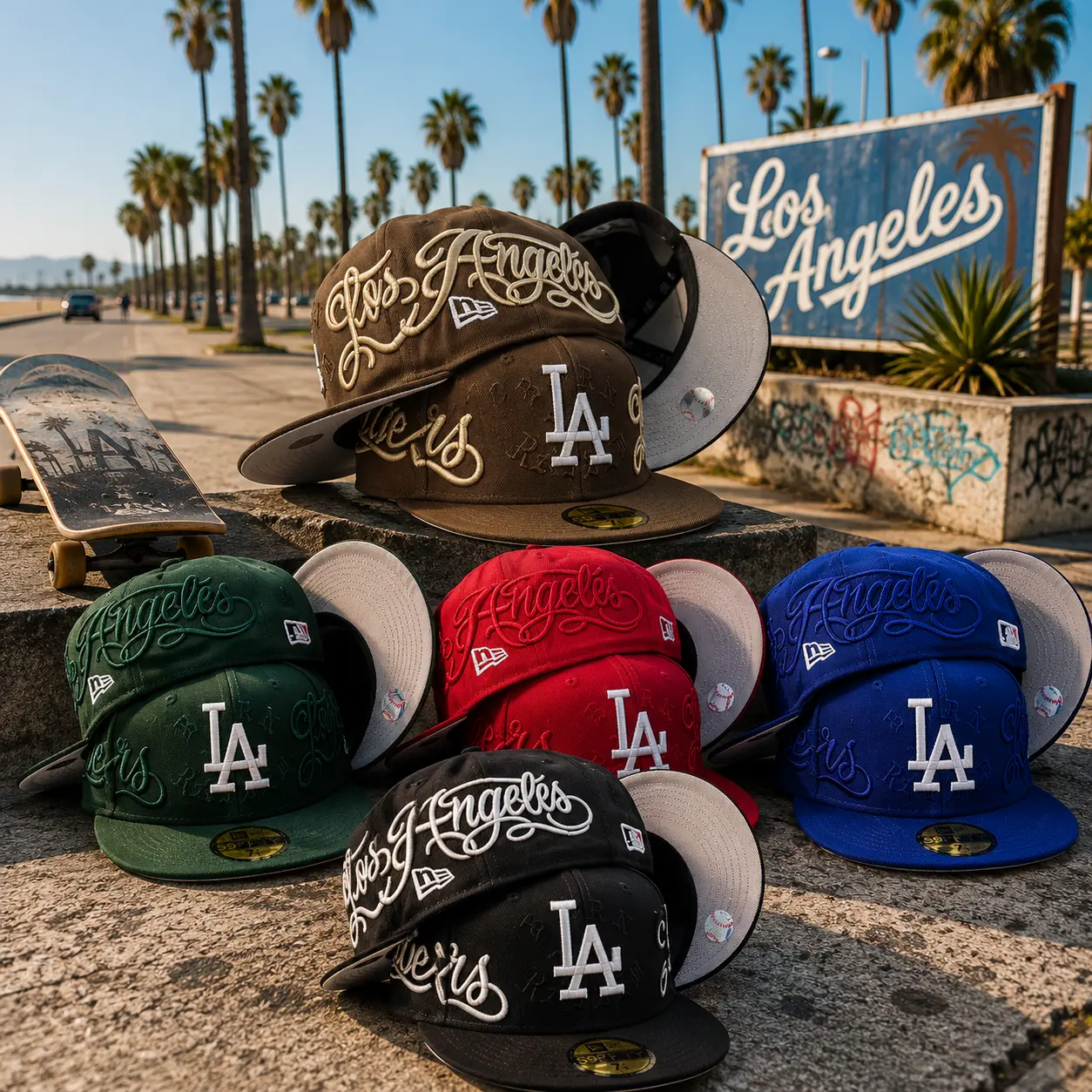 New Era Los Angeles Dodgers Born x Raised 59FIFTY Fitted Cap – Premium Embroidered MLB Baseball Hat