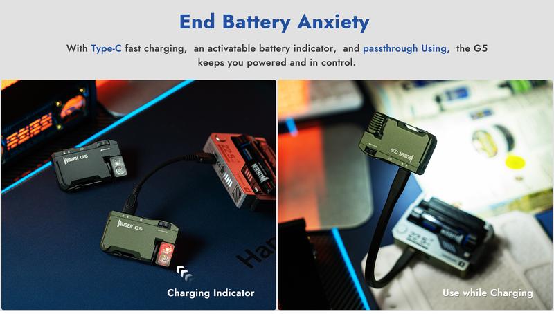 WUBEN G5 Premium Rotatable RGB Mini Pocket Flashlight, 400 Lumens, USB-C Rechargeable, Magnetic Clip, Ideal for Work, Travel, and Gear Bags, Outdoorfun WUBEN G5 Premium Rotatable RGB Mini Pocket Flashlight, 400 Lumens, USB-C Rechargeable, Magnetic Clip, Ideal for Work, Travel, and Gear Bags, Outdoorfun