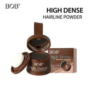 Hairline Powder, Instant Coverage Root Touch Up Hairline Powder for Mature Women Men, Waterproof Sweat Resistant Hair Line Shadow Powder Covers Gray Hair Roots and Thinning Areas, Black 0.14 oz