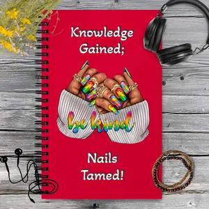 Notebook: Nails Tamed (red)