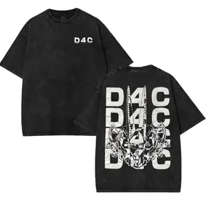 JoJo's Bizarre Adventure D4C RPG graphic tees Top anime manga game movie merch Casual Streetwear Menswear