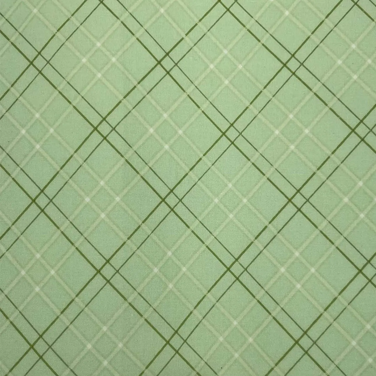 Light Green Plaid Bonnet