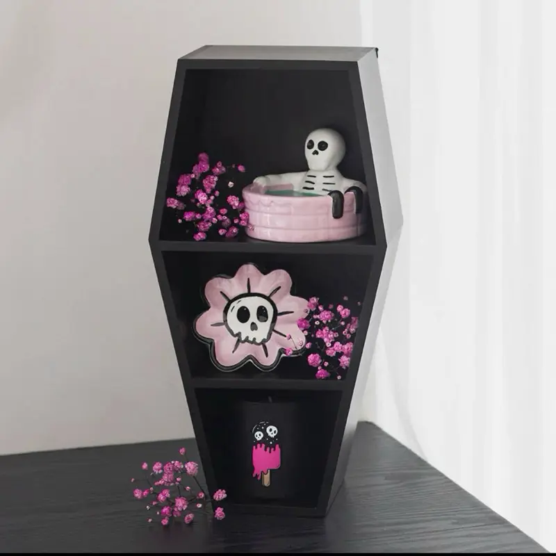 15 inch coffin shelf for trinkets and crystals