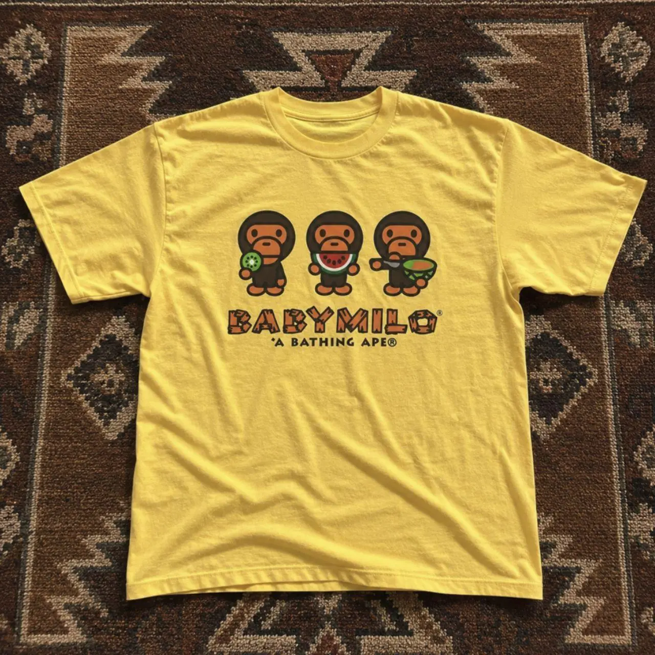 Gildan Daisy Baby Milo A Bathing Ape Graphic T-shirt