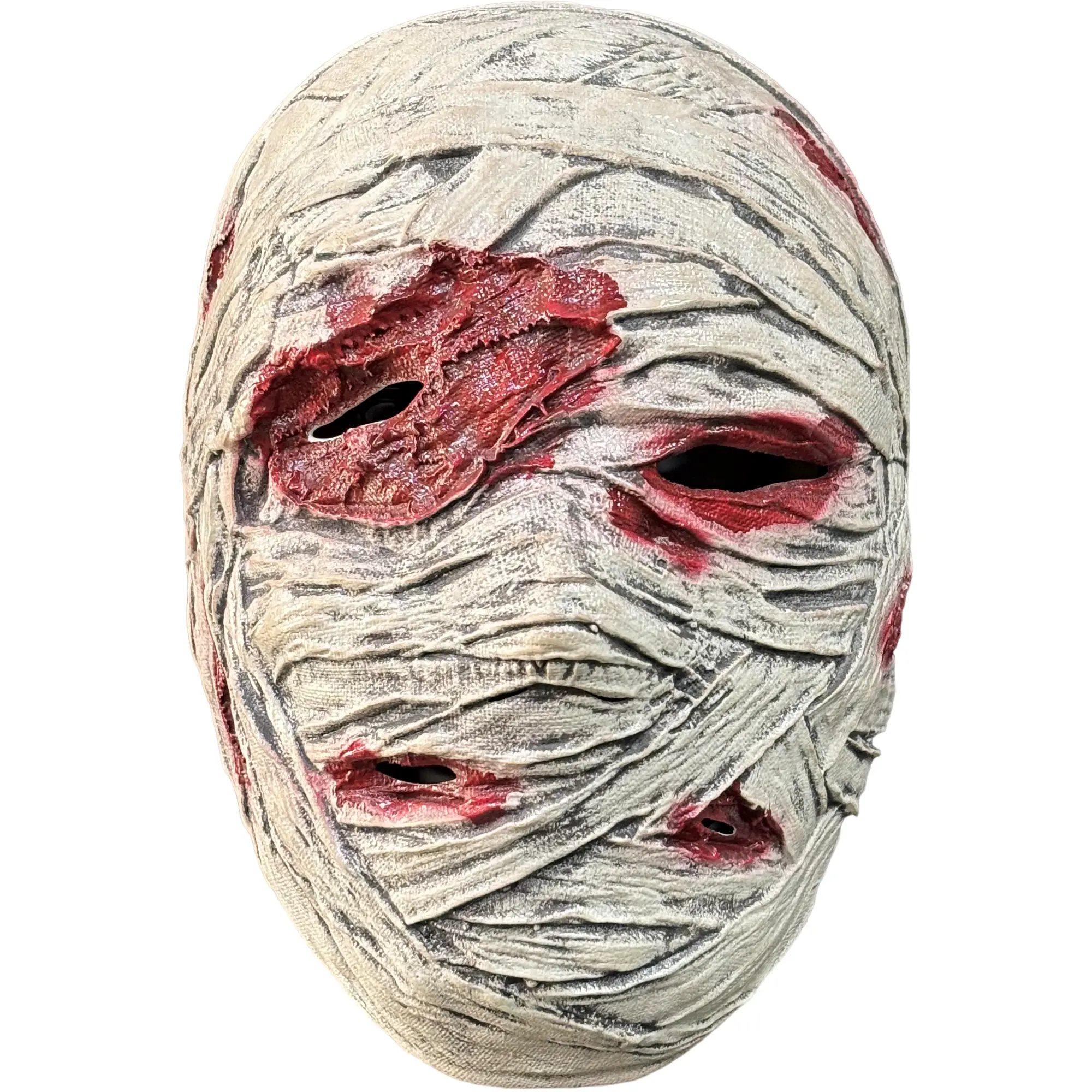 Terrifying mummy latex headgear, zombie mask; devil full-head mask, bloody killer cosplay for Adult Halloween and Parties
