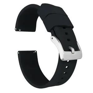 Black Elite Silicone Watch Band Black Elite Silicone Watch Band