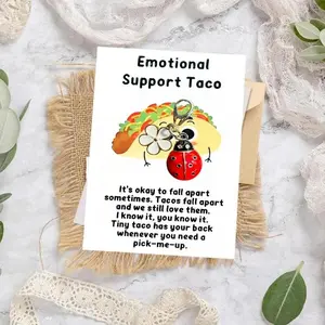 Cute Mini Chrysanthemum & Insect Keychains, Mixed Colors DIY Encouragement Cards Kit, Perfect Gift for Dad, Opening Ceremony Favor