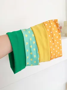 4pcs Multicolor Hairbands Set, Heart & Polka Dot Patterns, Cute & Fresh Design, Perfect for Daily Wear, Ideal Gift for Girls