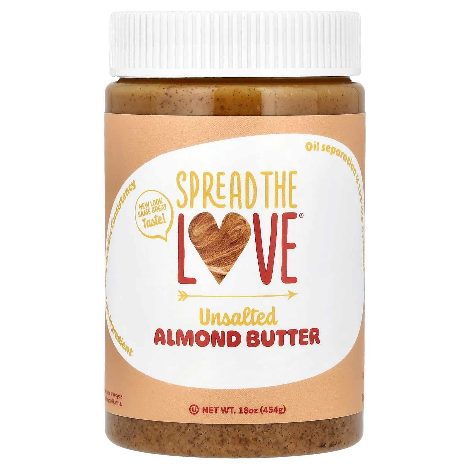Spread The Love Almond Butter, Unsalted, 16 oz ( 454 g) Spread The Love Almond Butter, Unsalted, 16 oz ( 454 g)