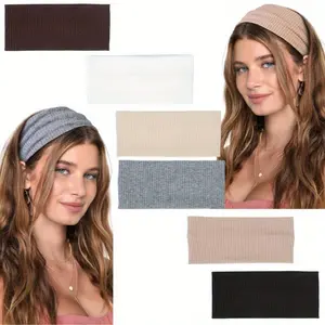 6PCS Boho Wide Headbands for Women - Non-Slip Elastic Thick Hairbands,Soft Workout Yoga Headbands for Women,Elegant Cute Hair Accessories for Birthday,Party Gifts,Hair Accessories Headband