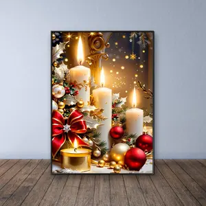 DIY Diamond Painting Kit, Unframed 5D Mosaic Art, Full Round Acrylic Diamonds, Hand Embroidery Cross Stitch Wall Decor, Festive Decoration