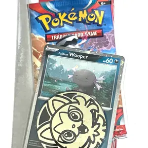 Pokemon Obsidian Flames Sleeved Blister Booster Pack x 1 Factory Sealed w Promo Card and Coin - Wooper