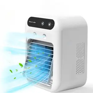 Portable Air Conditioner Fan, USB Rechargeable 3-in-1 Air Cooler with Dual Fog Setting & Powerful Wind Speed, Mini Air Conditioner for Room Living Room, Multifunctional Cooling Fan