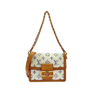 Pre-owned Louis Vuitton Canvas Shoulder Bags Dauphine MINI Monogram Multicolor Jacquard Shoulder Bag