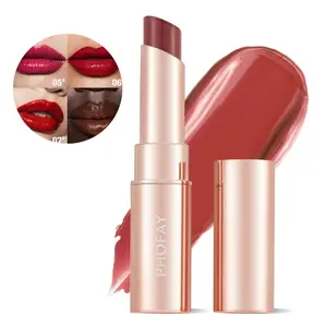 PHOFAY Viral Melting Lip Balm - High Shine Jelly Lipstick - Hydrating Gloss Stick for Fuller Lips - 3-in-1 Tinted Lip Balm & Long-Wear Gloss