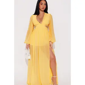 Natalia Maxi Dress - Yellow 3